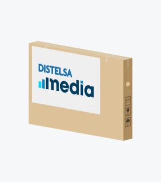 Vista del modelo 3D de Afiches para cajas de TV